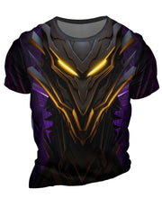 Futuristic Mech Armor Print Men's Sports T-Shirt