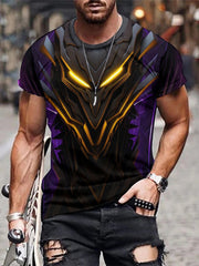Futuristic Mech Armor Print Men's Sports T-Shirt