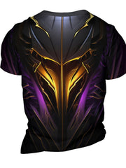 Futuristic Mech Armor Print Men's Sports T-Shirt
