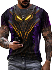 Futuristic Mech Armor Print Men's Sports T-Shirt