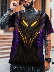 Futuristic Mech Armor Print Men's Sports T-Shirt