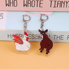 3pcs Cartoon Animal Keychain Bag Charm Pendant Gift