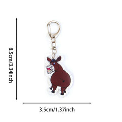 3pcs Cartoon Animal Keychain Bag Charm Pendant Gift