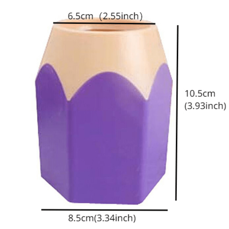 Pencil Shaped Makeup Brush Holder Pot Office Stationery Organizer
