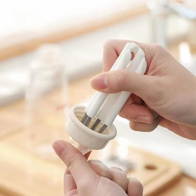 5 Pcs Keyboard Cleaning Brush Bendable Cup Cover Groove Gap Dead Corner Brushes