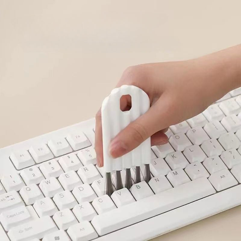 5 Pcs Keyboard Cleaning Brush Bendable Cup Cover Groove Gap Dead Corner Brushes