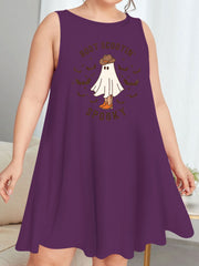 Halloween Ghost Print Sleep Dress