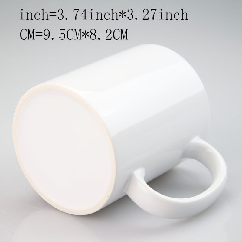 325ml Letter Printed Ceramic Coffee Mug for Outdoor Picnic Camping