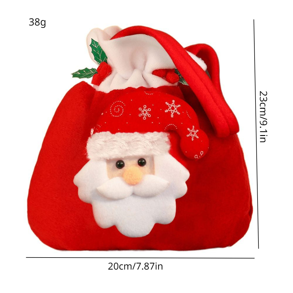 Christmas Santa Claus Drawstring Pouch Party Bag
