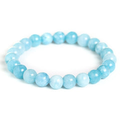 Aquamarine Stone Bracelet Natural Stone Gift