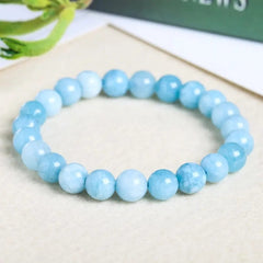 Aquamarine Stone Bracelet Natural Stone Gift