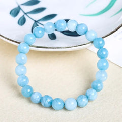 Aquamarine Stone Bracelet Natural Stone Gift