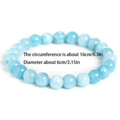 Aquamarine Stone Bracelet Natural Stone Gift