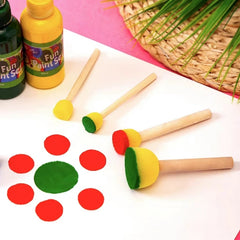Circular Sponge Brush Painting Graffiti Tool DIY Mushroom Head Seal