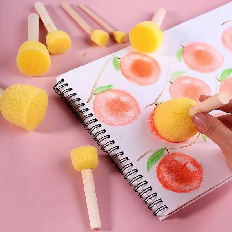 Circular Sponge Brush Painting Graffiti Tool DIY Mushroom Head Seal