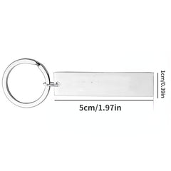 Sunflower Pendant Keychain Stainless Steel Inspirational Key Ring