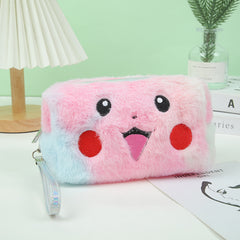Plush Makeup Bag Soft Brush Holder Toiletry Bag Travel Pouch Gift