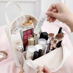 Large Capacity PU Leather Cosmetic Bag Makeup Organizer