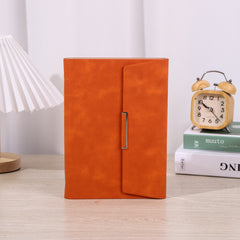 30 Notebook Solid Business Meeting Record Book Storage Faux Leather Handbooks