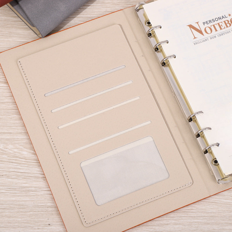 30 Notebook Solid Business Meeting Record Book Storage Faux Leather Handbooks