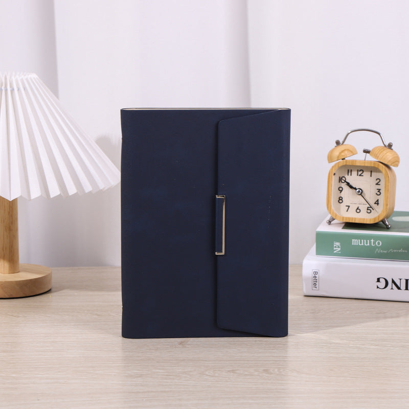 30 Notebook Solid Business Meeting Record Book Storage Faux Leather Handbooks