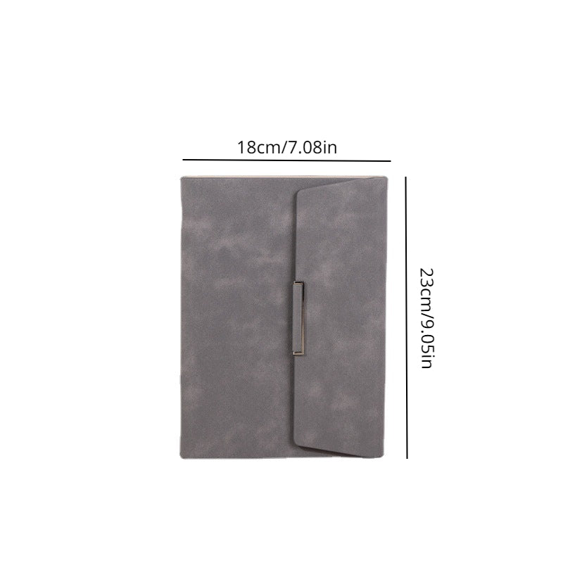 30 Notebook Solid Business Meeting Record Book Storage Faux Leather Handbooks