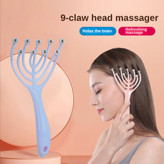 Scalp Massager Handheld 9 Claws Massage Tool for Hair Care Stress Relief