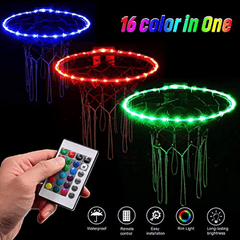 Remote Control LED Basketball Hoop Lights Waterproof Bright for Night Play