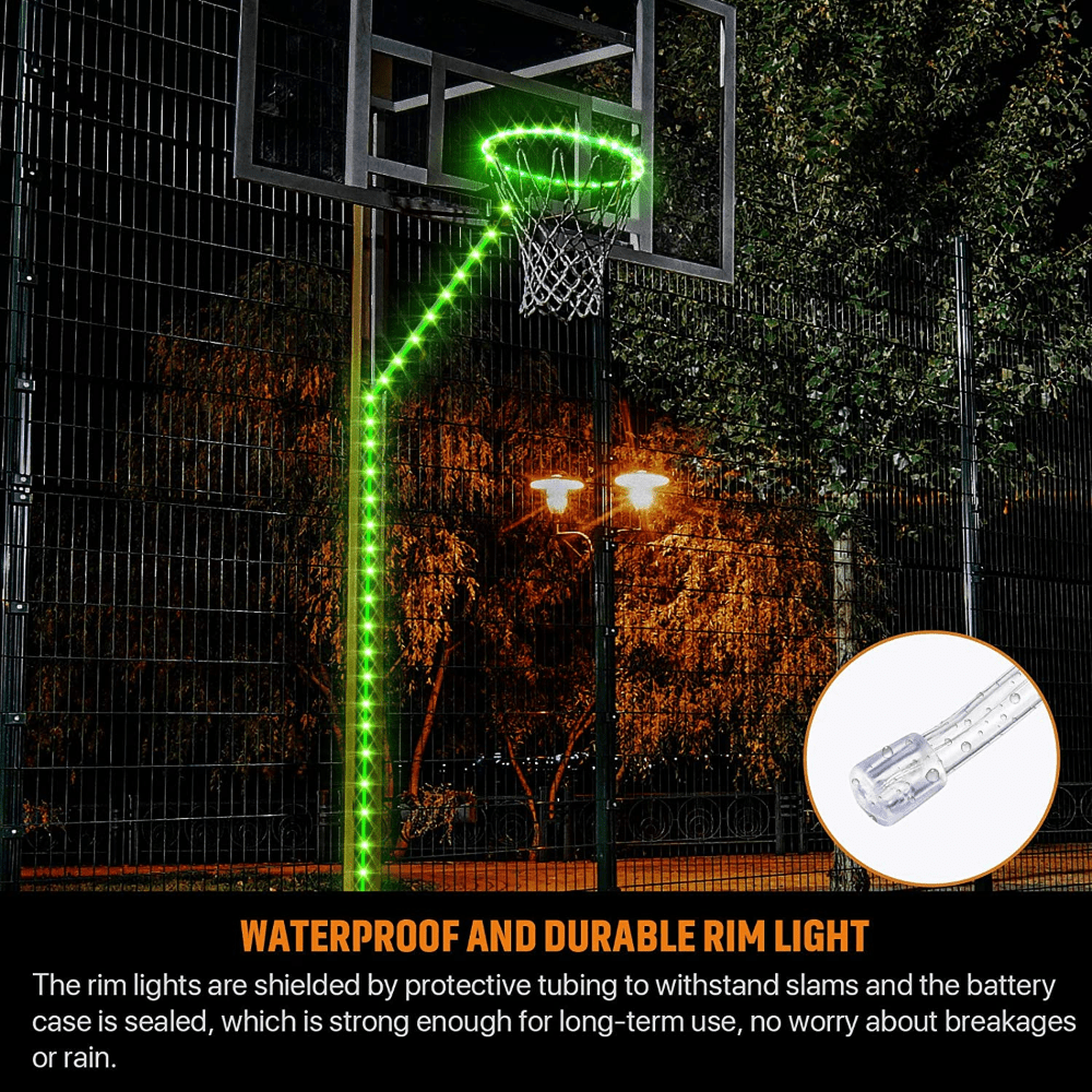 Remote Control LED Basketball Hoop Lights Waterproof Bright for Night Play