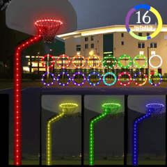 Remote Control LED Basketball Hoop Lights Waterproof Bright for Night Play