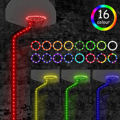 Remote Control LED Basketball Hoop Lights Waterproof Bright for Night Play