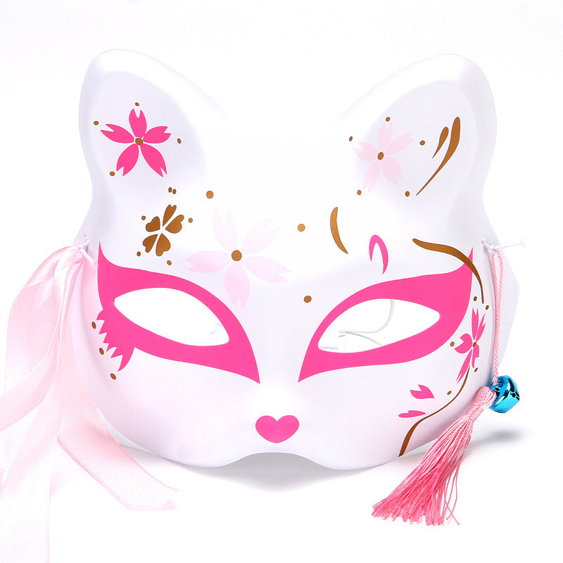 Half Face Fox Cat Mask Pointy Nose Fox Full Face Cat Anime Fox Cos Dressing Mask