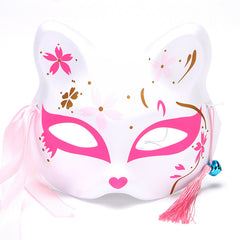 Half Face Fox Cat Mask Pointy Nose Fox Full Face Cat Anime Fox Cos Dressing Mask