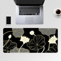 Lotus Flower Keyboard Pad E-sports Office Desk Laptop Pad