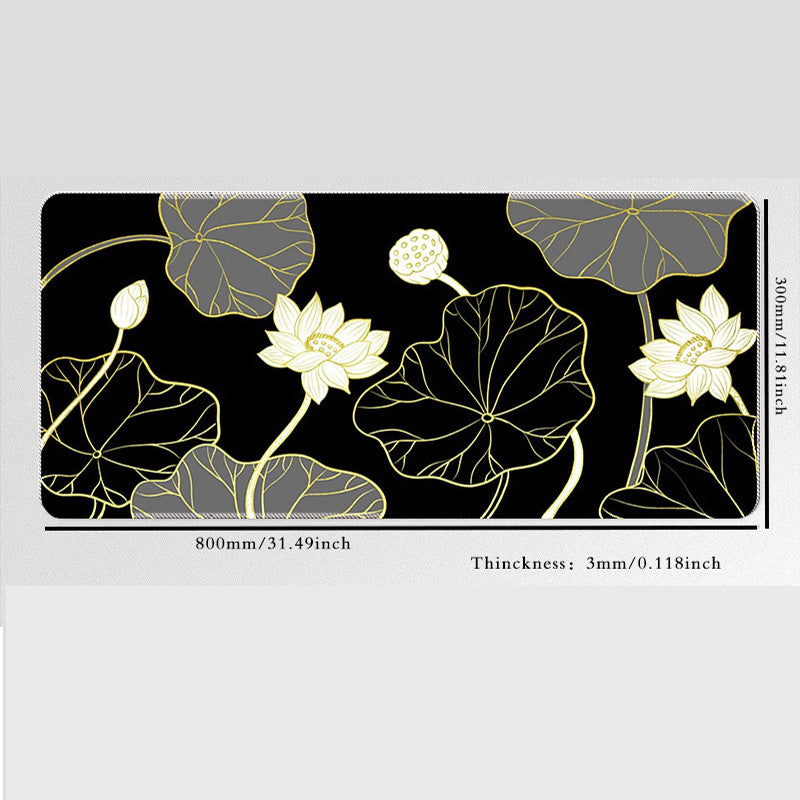 Lotus Flower Keyboard Pad E-sports Office Desk Laptop Pad