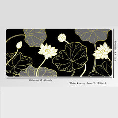 Lotus Flower Keyboard Pad E-sports Office Desk Laptop Pad