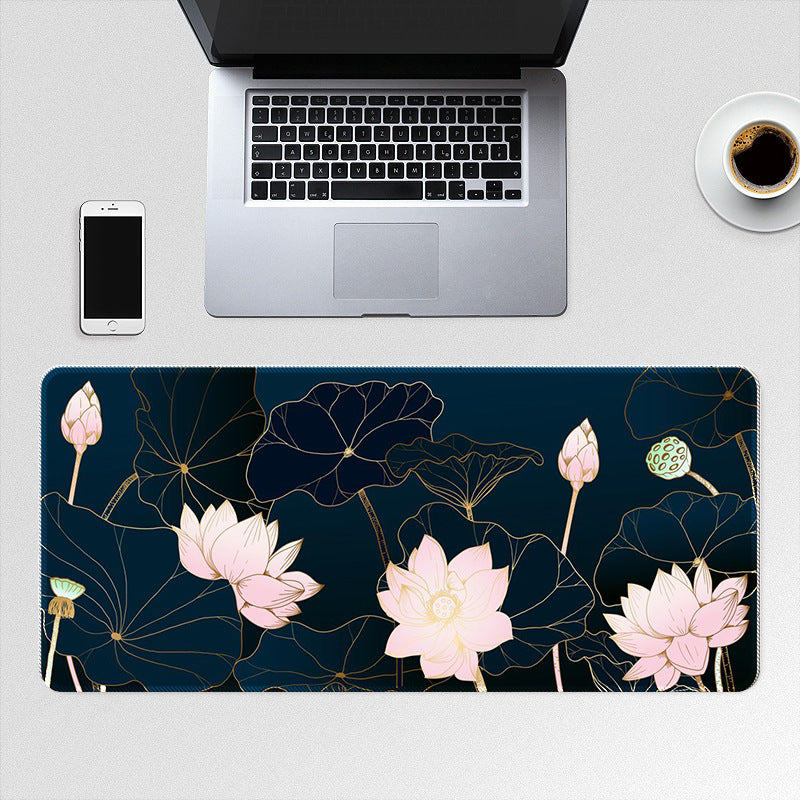 Lotus Flower Keyboard Pad E-sports Office Desk Laptop Pad