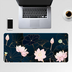 Lotus Flower Keyboard Pad E-sports Office Desk Laptop Pad