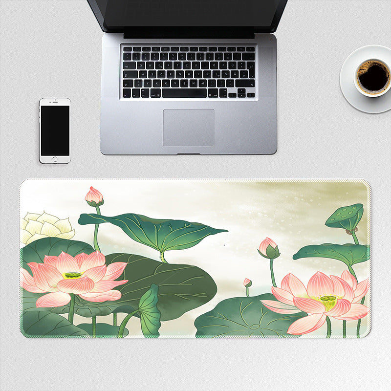 Lotus Flower Keyboard Pad E-sports Office Desk Laptop Pad