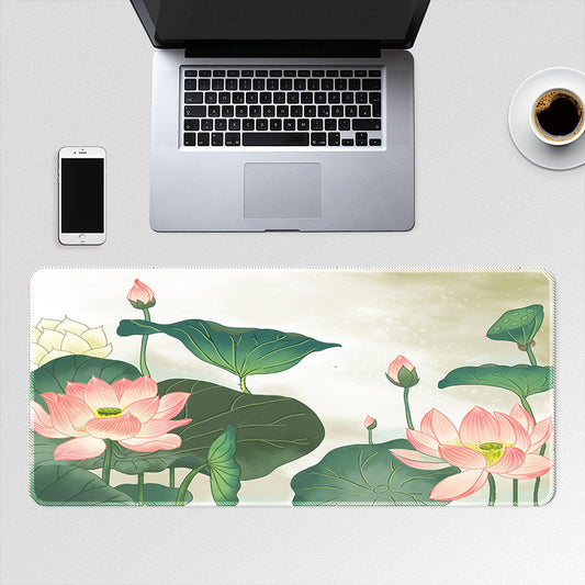 Lotus Flower Keyboard Pad E-sports Office Desk Laptop Pad