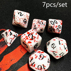 7pcs Dice Set D4 D20 High Sided Dice Board Game Dice
