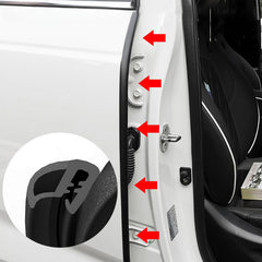 Car Door Edge Rubber Weatherstrip B Pillar Sealing Strips Windproof Protec