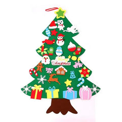 DIY Felt Christmas Tree Set Wall Hanging Decorations