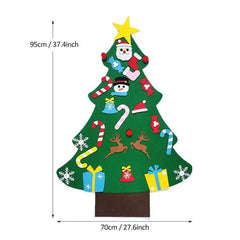 DIY Felt Christmas Tree Set Wall Hanging Decorations