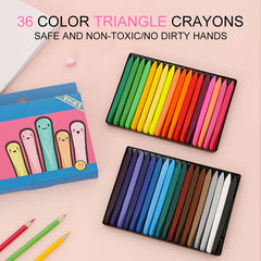 Triangle Crayons Edible Non-Toxic Coloring Pens for Kids