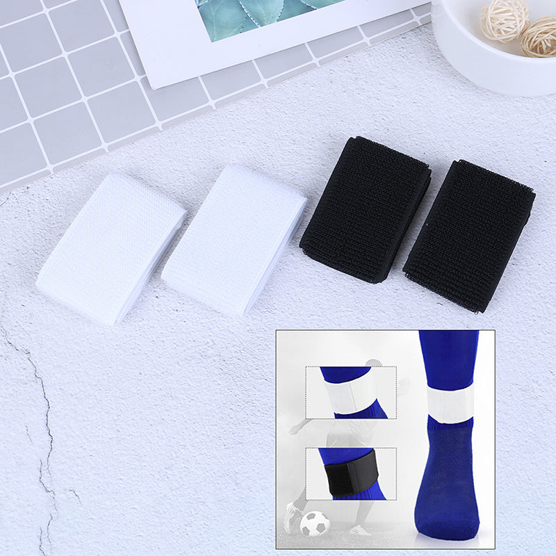Adjustable Soccer Shin Guard Bandage Tape Fastener Elastic Anti-crash Sports Ban