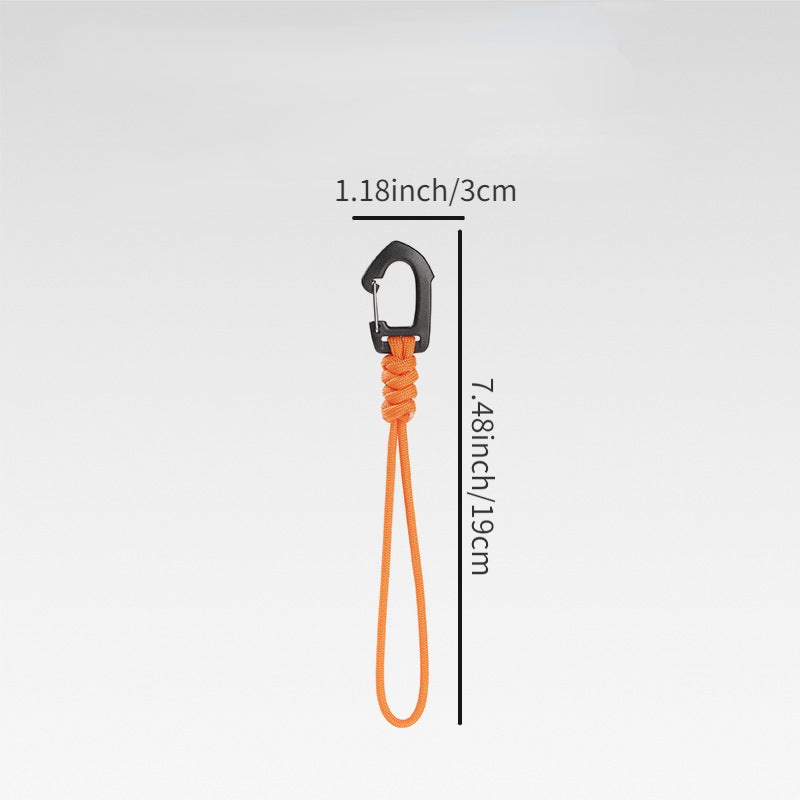 2pcs 7 Core Keychain Hanging Rope Portable Anti-Lost Multifunctional Hanging Buc