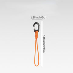 2pcs 7 Core Keychain Hanging Rope Portable Anti-Lost Multifunctional Hanging Buc