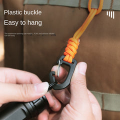 2pcs 7 Core Keychain Hanging Rope Portable Anti-Lost Multifunctional Hanging Buc