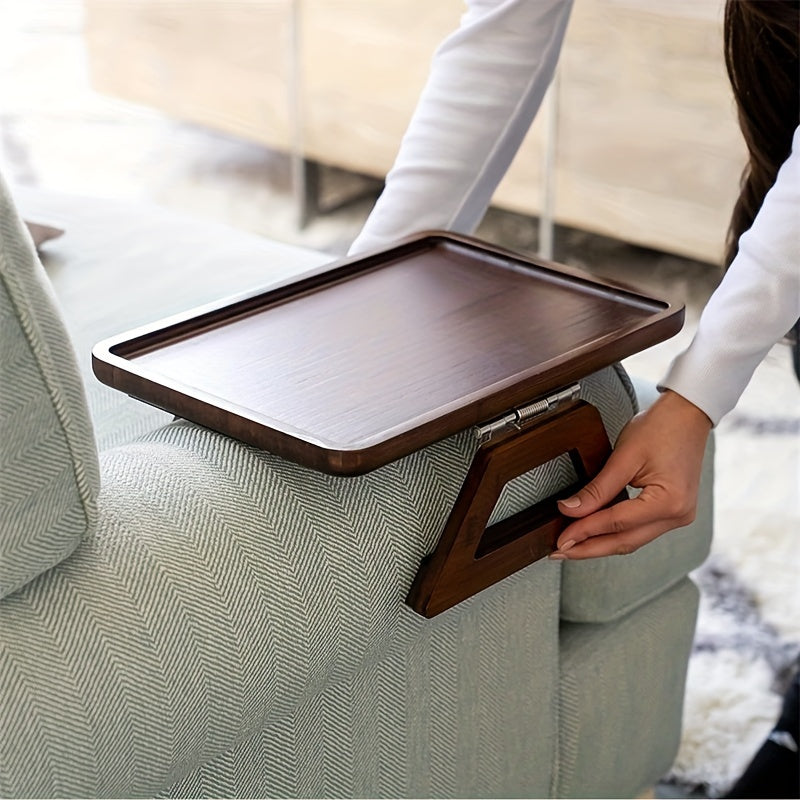Arm Table Clip On Tray Sofa Table For Wide Couches Portable TV Table